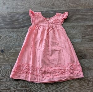 Sweet Ivy Pink Flutter-Sleeve Dress Size 3